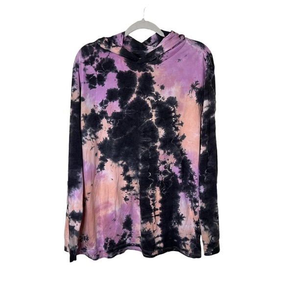 Soft Serve Clothing Tops - SOFT SERVE Tie Dye Hood Long Sleeve Shirt